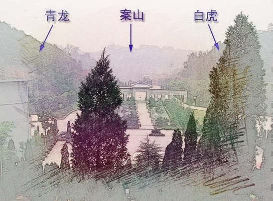乙山辛向的青龙白虎阴宅墓地风水 第1张